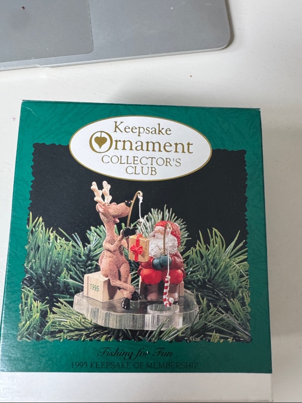 Hallmark Keepsake Ornament Rare Collector's Club 'Fishing for Fun'